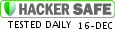 HACKER SAFE certified sites prevent over 99.9% of hacker crime.